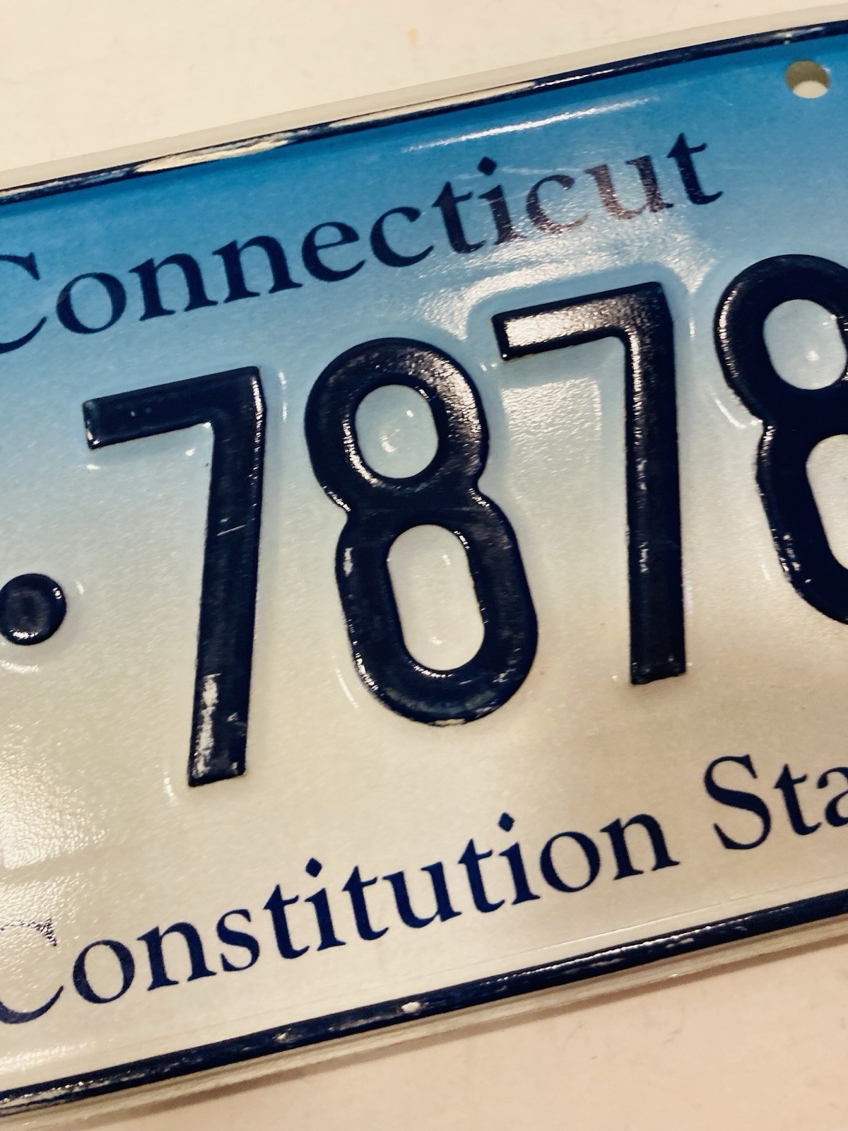 Connecticut Constitution State License Plate Expired Souvenir Art Decor