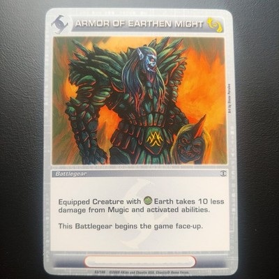 Armor of Earthen Might Rare Battlegear Fire and Stone #23 Chaotic TCG