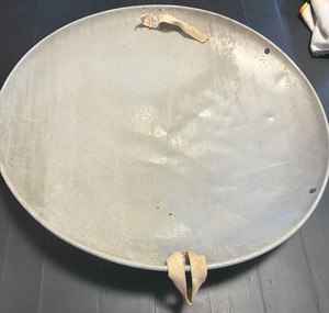 Vintage Aluminum Snow Disc Flying Saucer Sled  - 25" Sleigh Round