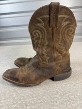 Durango Boots Mens Size 12M Brown Western Prairie Slip Resistant Leather DDB0342