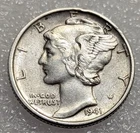 1941 Mercury Dime US 90% Silver #114A