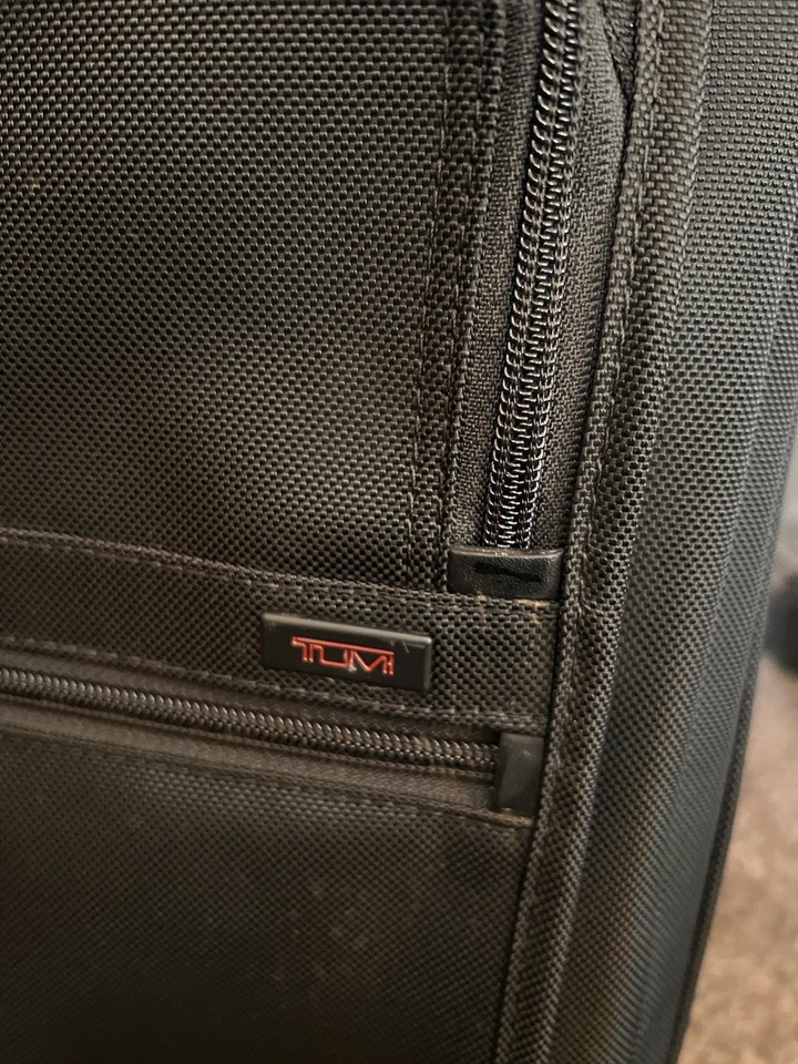TUMI ALPHA SPINNER ROLLING EXPANDABLE LUGGAGE CARY ON BLACK BALLISTIC NYLON - Image 2 of 4