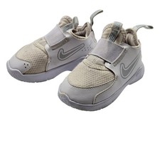 Nike Flex Runner 3 Shoes Girls Size 5C White Slip On Running Sneakers Athletic