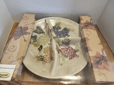 Tabletops Unlimited Cabernet 3 Section Platter #TU-36376