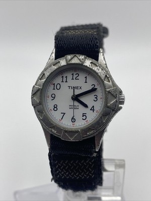 Timex Kids T79051 ''My First Watch'' Nylon Wrap Strap Quartz 28mm Watch 6 3/4''