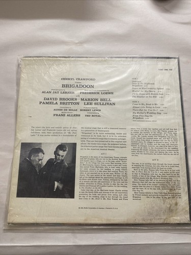 Lerner And Loewe's – Brigadoon - An Original Cast Recording Vinyl, LP RCA - Imagen 2 de 2