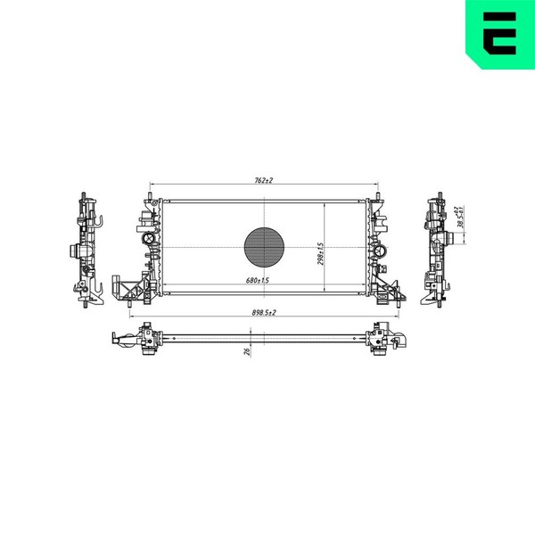 MotorküHler WasserküHler ERA 673115 FüR Opel Astra B16 Sports Tourer Turbo CNG-image