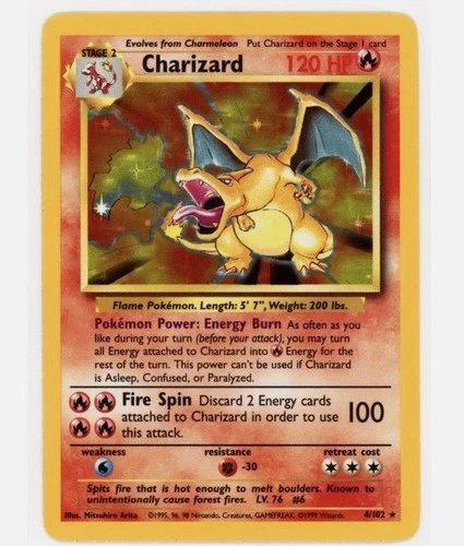 Charizard 4/102 Base Set Holo