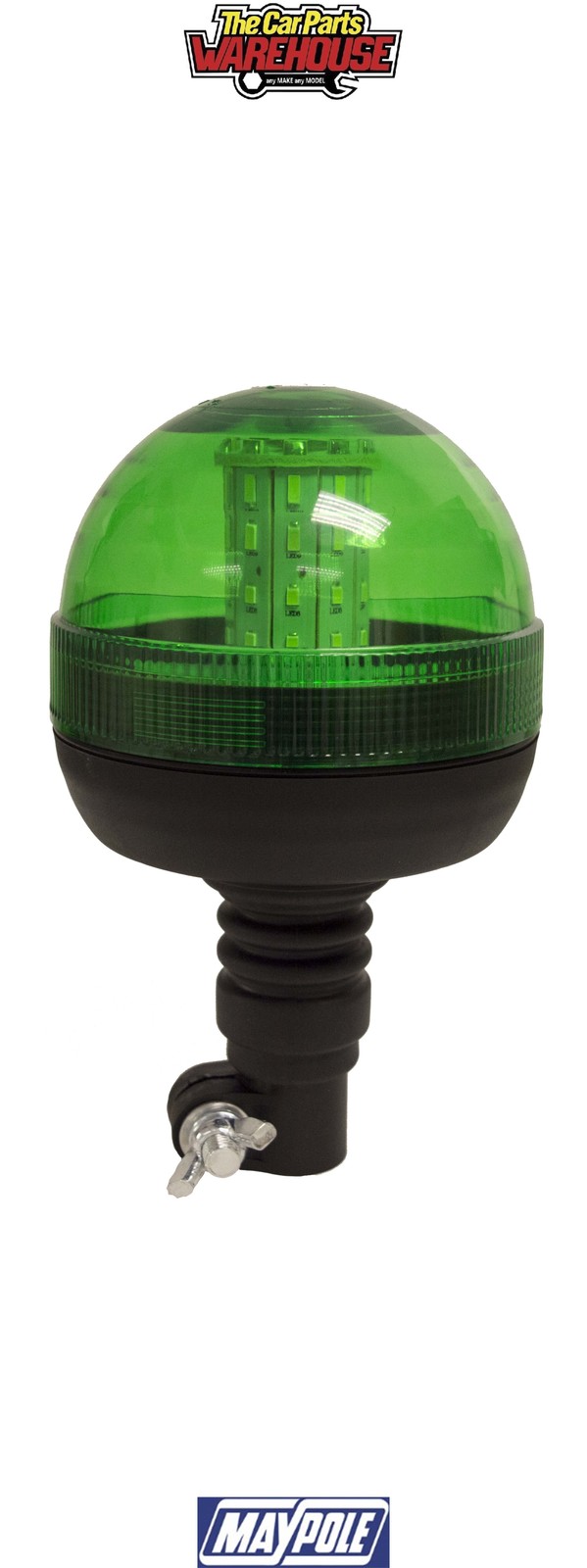 Maypole 40934 12/24V Green Flexi Din Pole Mount LED Beacon R10/IP66