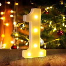 Marquee Numbers 1st First Birthday Decorations for Girls Boys,One Year Old Birth
