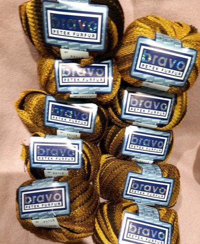🤎 Bravo - Brown Mix - Fancy Ruffle Scarf Yarn - 10 balls 500g