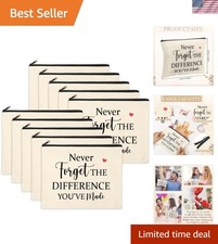 Elegant Canvas Cosmetic Bags Set - 12 Inspirational Gifts for Nurses  Teachers