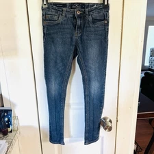 Lucky Brand Jeans Zoe Skinny Girls Size 8 Regular Dark Wash Kids Denim