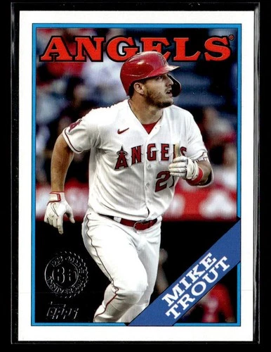 2023 Topps Update #88US-3 Mike Trout 1988 Topps Baseball 35th Anniversary card