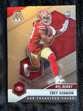 2021 Panini Mosaic NFL Debut Rookie Card Trey Sermon San Francisco 49ers No. 255