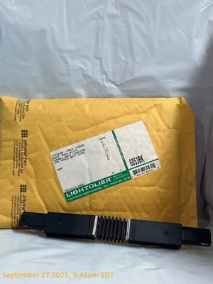 Lightolier 6053BK Lytespan Track Lighting Basic Angle Connector Matte Black