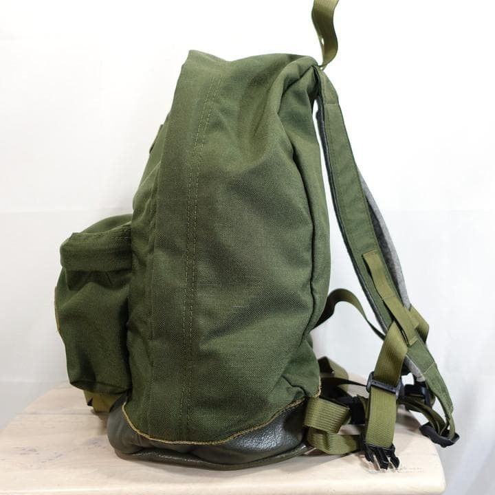 Engineered Garments Leather Backpack Olive Used 2… - image 5