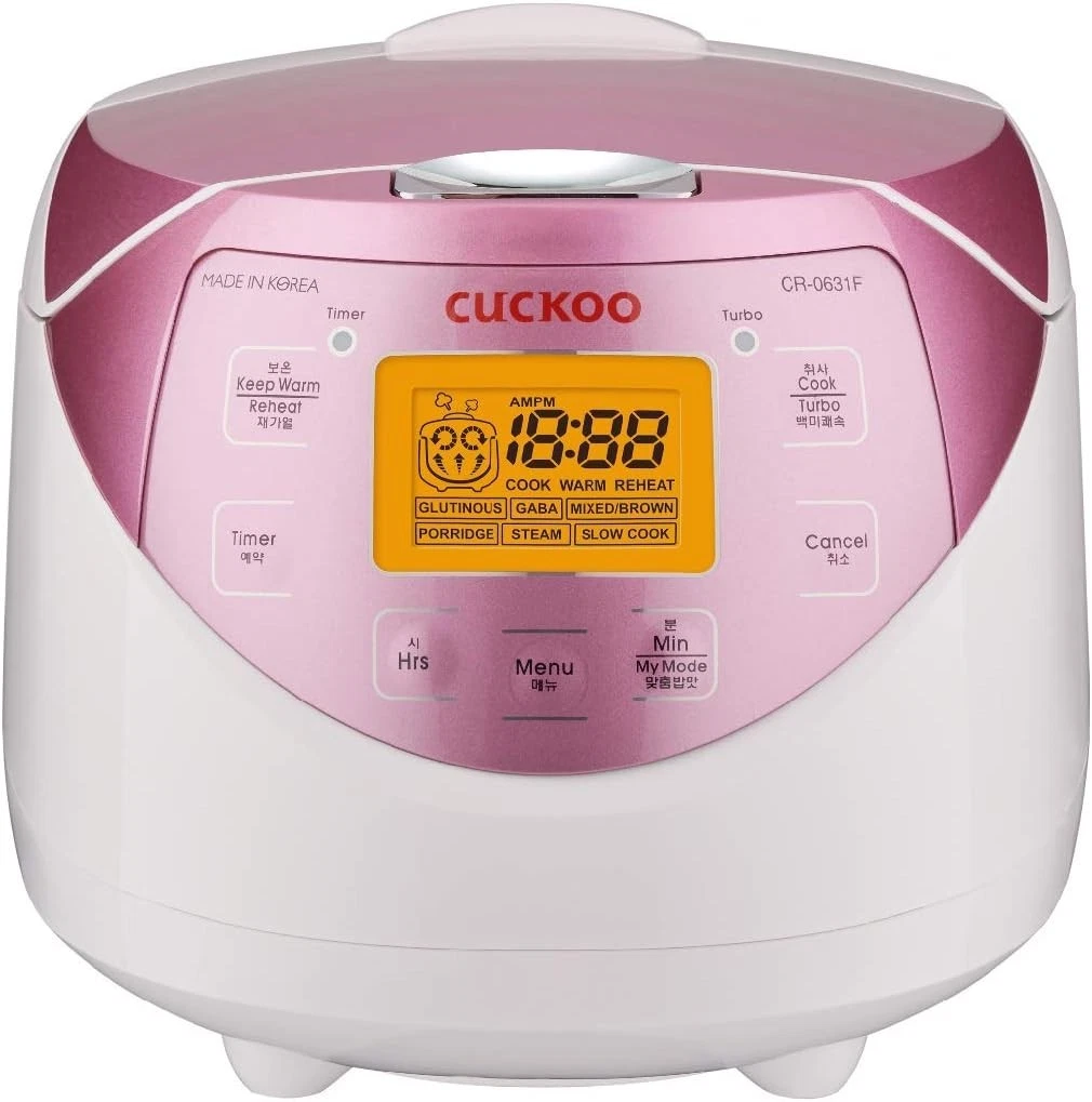 CUCKOO CR-0631F 6-Cup Micom Rice Cooker | White/Pink | Brand New Sealed NIB
Opens in a new window or