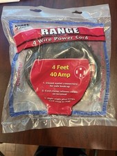 40 Amp 4 Wire 4  Power Cord for Range - new in sealed bag