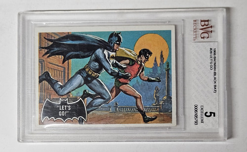 Topps Batman 1966 Pipistrello Nero Andiamo! #28 BVG 5 OTTIMO - Foto 1 di 3