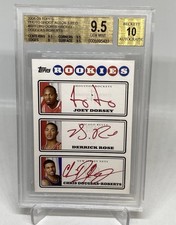 2008 ROOKIE HARDWOOD RC AUTO /69 DERRICK ROSE BGS 9.5/10 GEM MT POP 6 COLLECTION