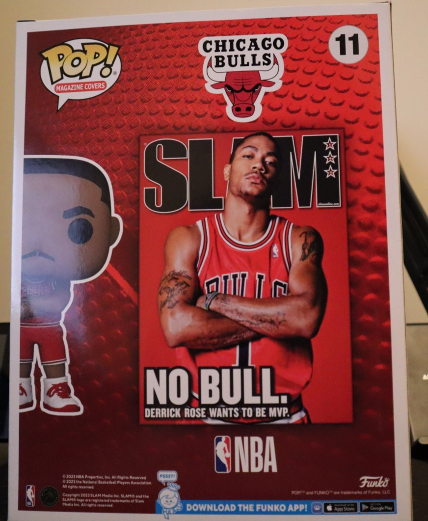 Derrick Rose Slam フィギュア Funko Pop! Slam Cover with Case: Derrick Rose #11 for sale online