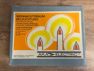 AKA Electric 10er Lichterkette Oberlind Sonneberg DDR