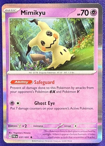 Mimikyu Paldean Fates #037  Holofoil