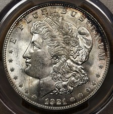 1921-D Morgan dollar, PCGS MS65, hint of original toning DavidKahnRareCoins