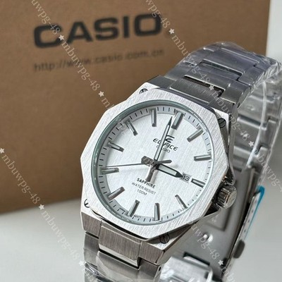 Casio Edifice Men's Silver Dial Stainless Steel Sports Watch EFR-S108D-7AVUEF