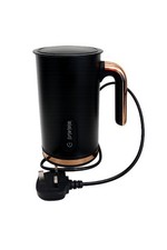 George Home Milk Frother & Warmer 4-in-1 Black Rose Gold Hot Cold Foam Maker GMF
