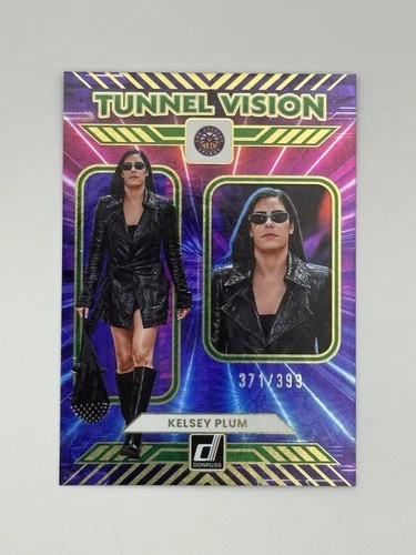 2025 Panini Donruss WNBA Tunnel Vision #3 Kelsey Plum Green Fireworks /399