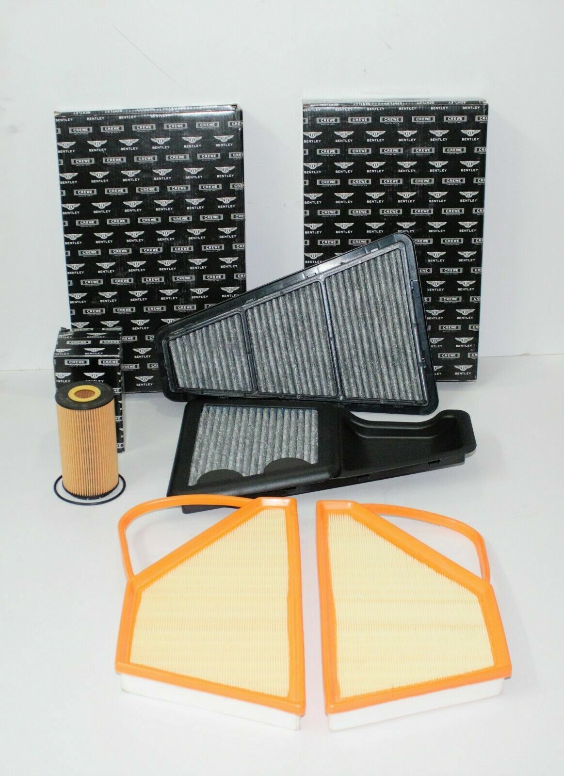 Bentley Continental Gt W12 Service Kit Engine Air Filter Oil Filter Set