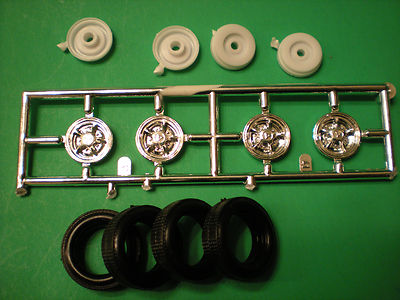 '68 Dodge Dart GTS 1/25 440 Magnum 426 Hemi Mr Norms Chrome Rim Wheel Tire Hub
