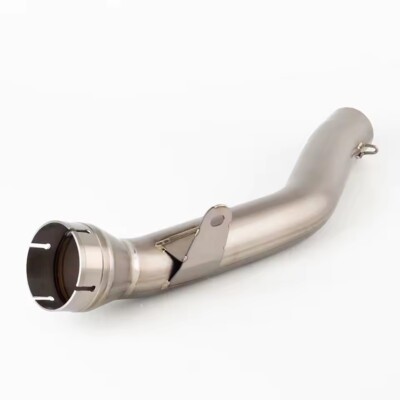 まく For Kawasaki Ninja ZX10R 2008-2020 Slip on Mid Exhaust Pipe