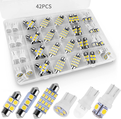 42 Pieces Interior Car Lights, Super Bright White Dome Map Tail Cab Lights