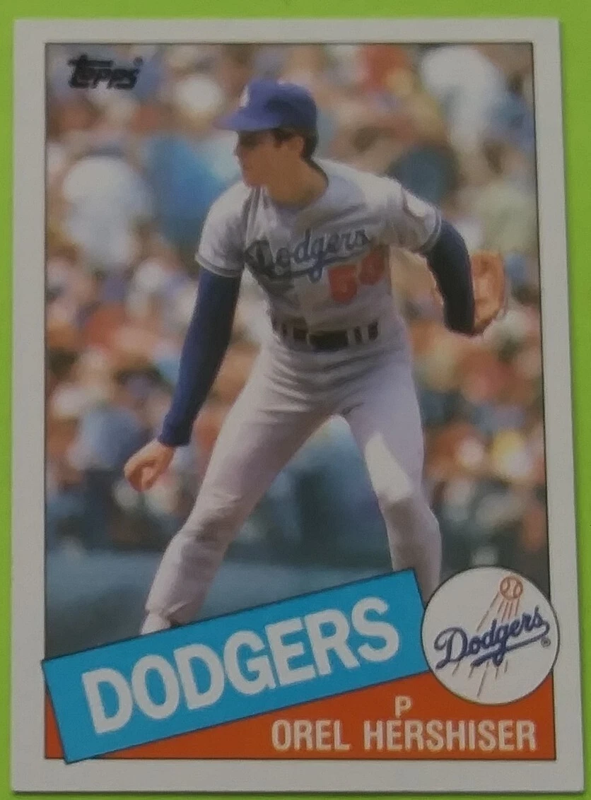 1985 Topps #493 Orel Hershiser Baseball Card (Los Angeles Dodgers)