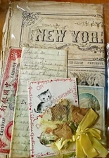 Antique and vintage Ephemera Surprise Lot, all Originals, up to 80 Items!