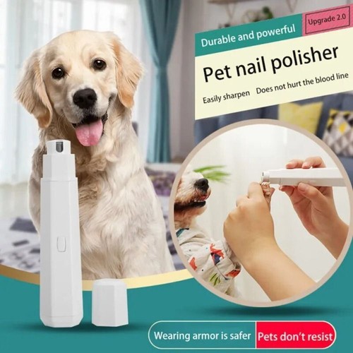 Electric Pet Nail Grinder Rechargeable Nail Grinder 3-Speed Painless NailTrimmer - Picture 9 of 15