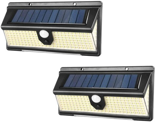 Pack 2 Luces Luz Solar Exterior Super Brillante 190 LED 3300 Lumens Impermeable - Imagen 2 de 9