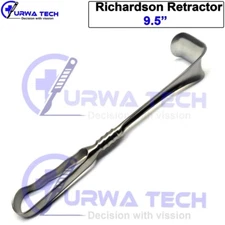 6 Pcs Richardson Retractors 9¼" 44 mm X 38 mm Surgical Orthopedic Instruments