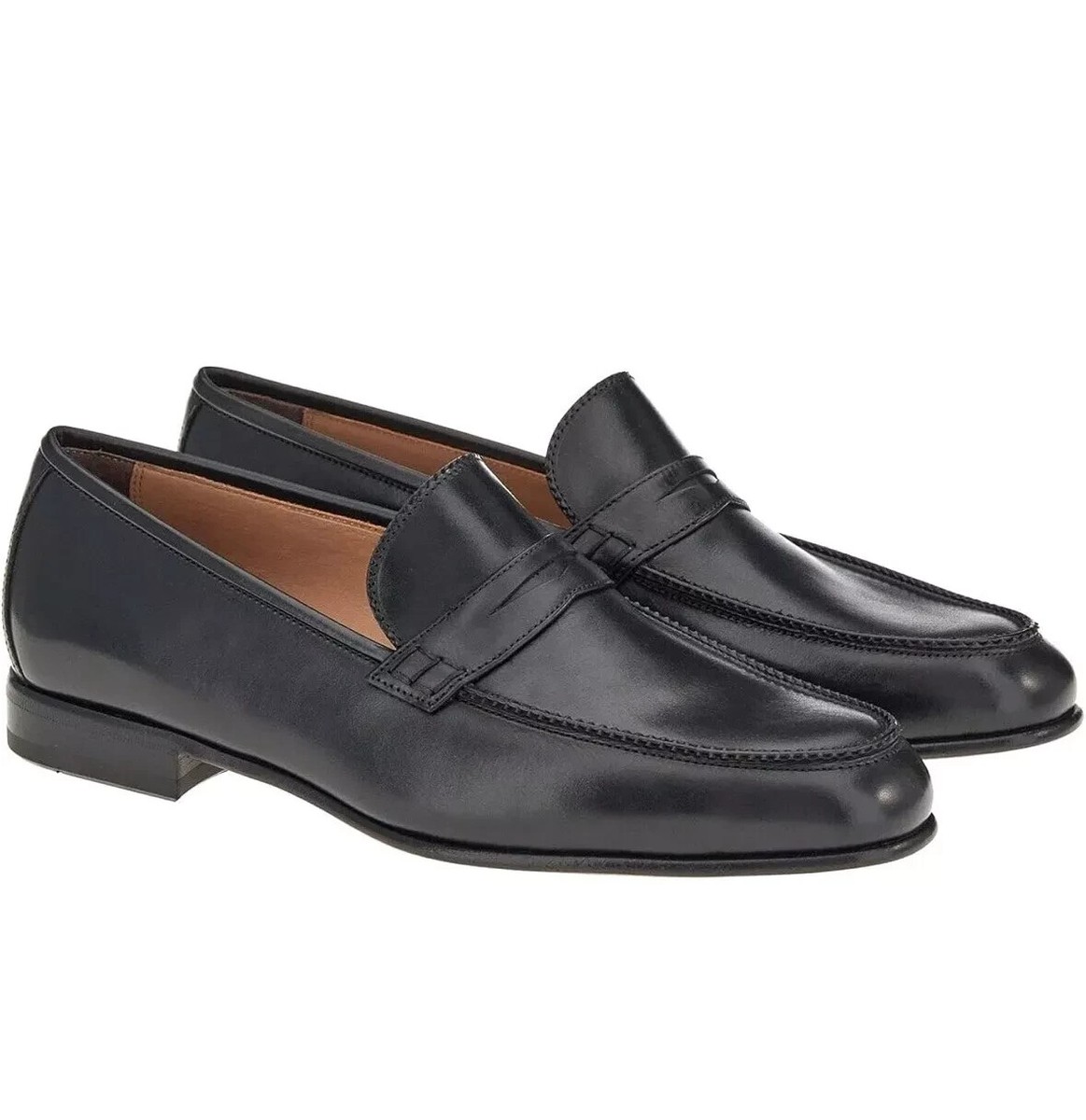 Salvatore Ferragamo Black Leather Penny Loafers Mens 10.5 D Italy Penny loafer - Men | Ferragamo main image 2