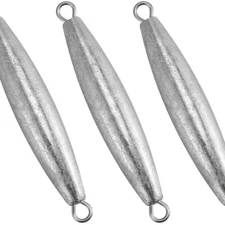 Dr.Fish 5 Pack Trolling Sinker Inline Lead Fishing Weight Vertical Lead Double R