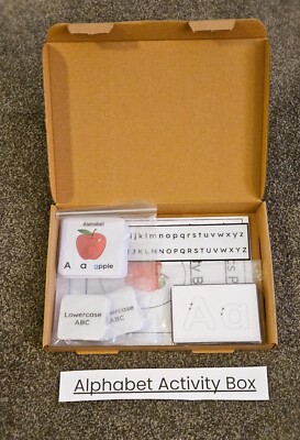 Alphabet Activity Box - Kleinkind Vorschule Krankenschwester EYFS Legasthenie