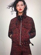ZARA Woman S Jacquard jacket Collection 19 Loose Fit