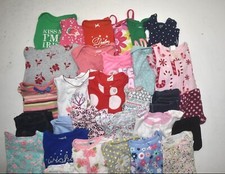 Wholesale Bulk Lot of 35 Girls Size 6-12 Months Mixed Season Tops Bottoms Pants