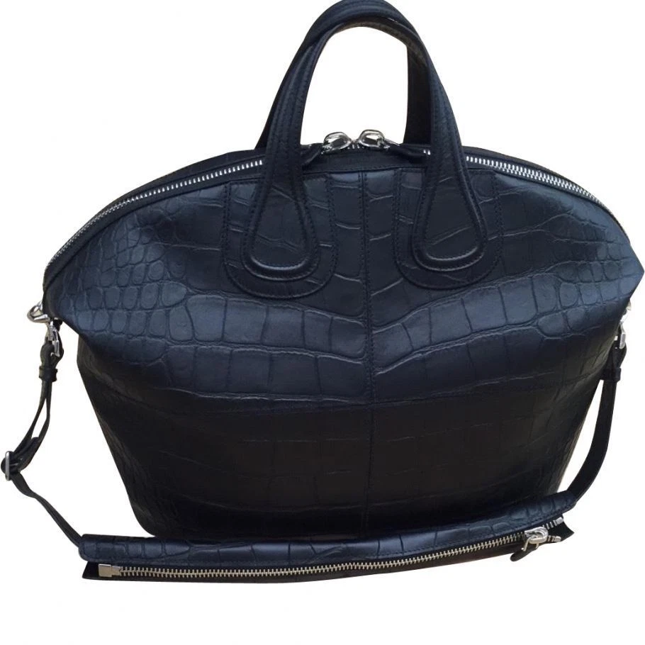 Givenchy — RARE Givenchy Black Alligator Crocodile Leather Carryall Satchel Handbag $36,900