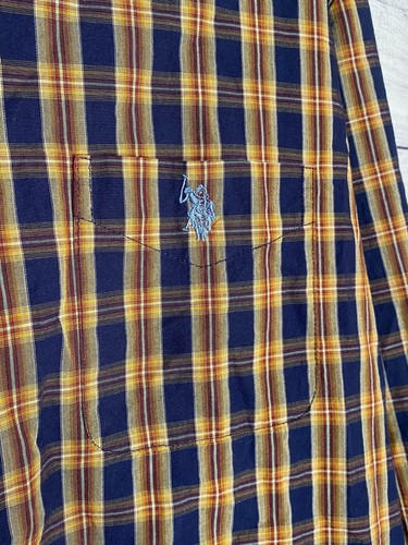 NWOT Men's US Polo Association plaid button down size 2XL - Picture 3 of 4