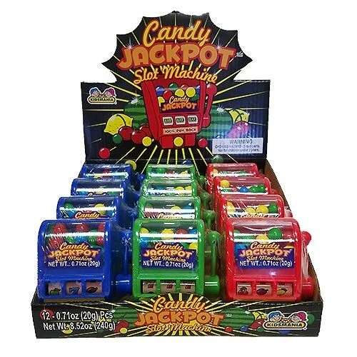 KIDSMANIA JACKPOT SLOT MACHINE CANDY12CT