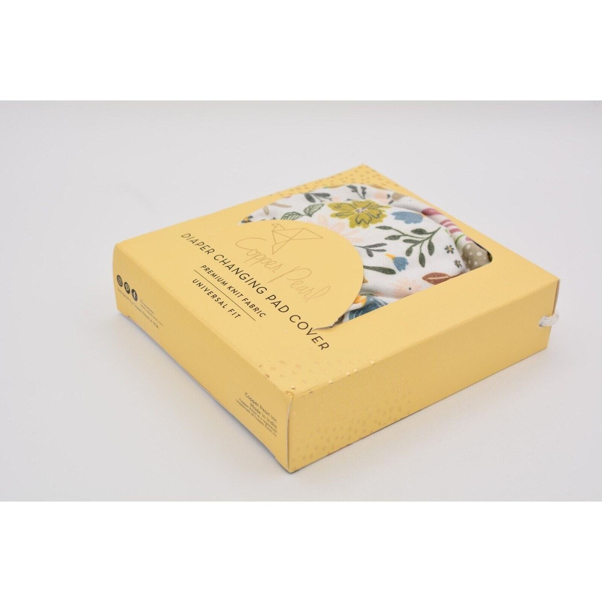 Copper Pearl Diaper Changing Pad Cover Knit Fabric Universal Fit Olive  Floral